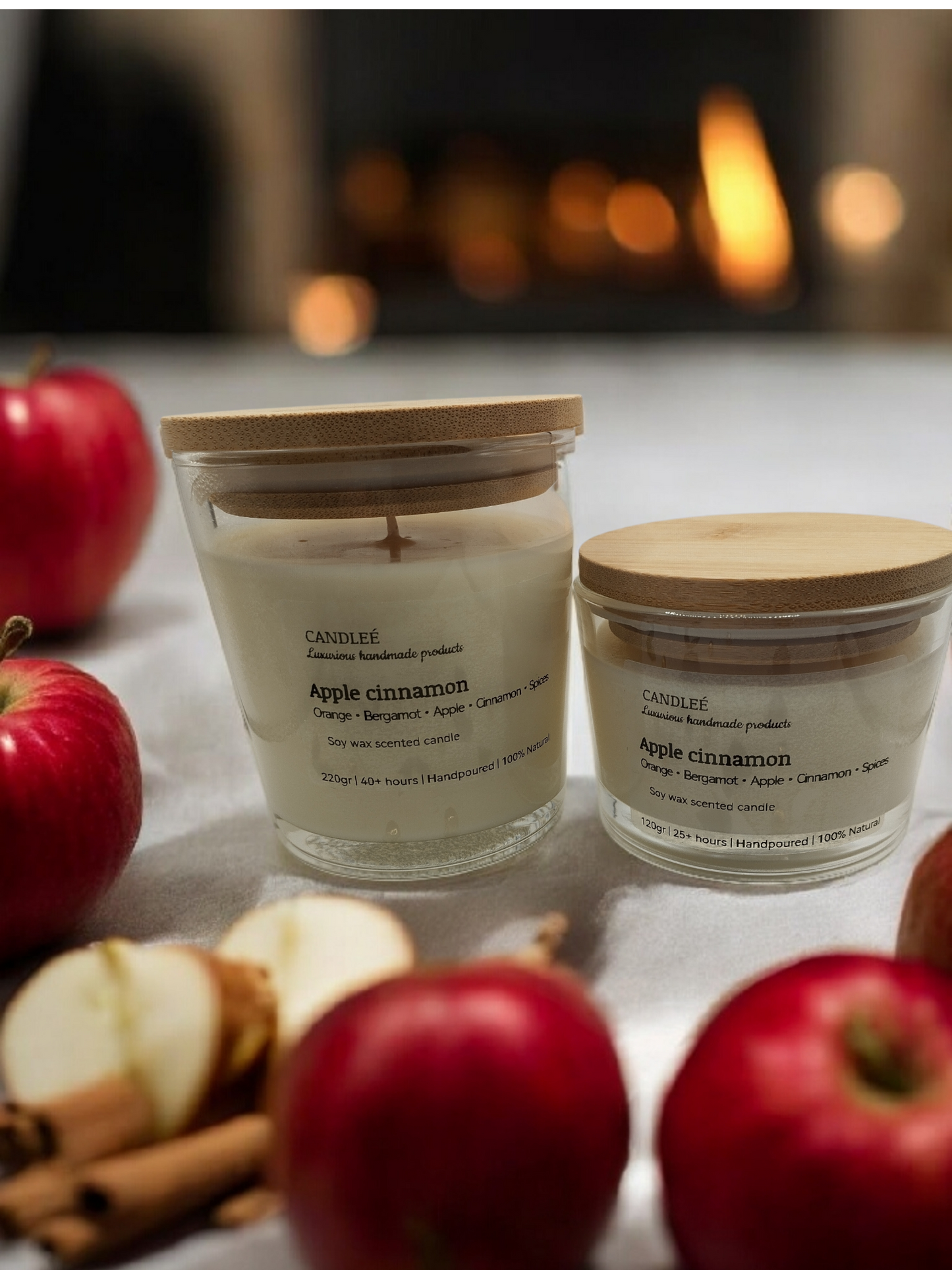 Κερί σόγιας Apple cinnamon