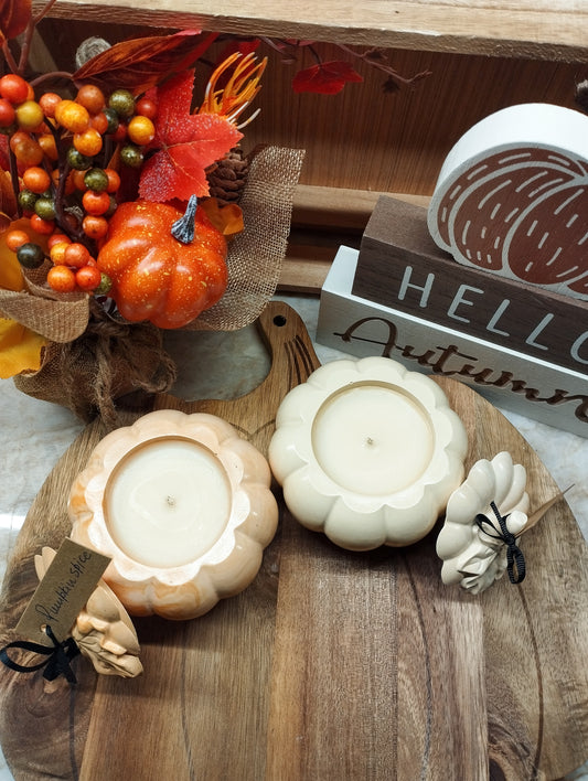 Pumpkin spice κερί σε κολοκύθα