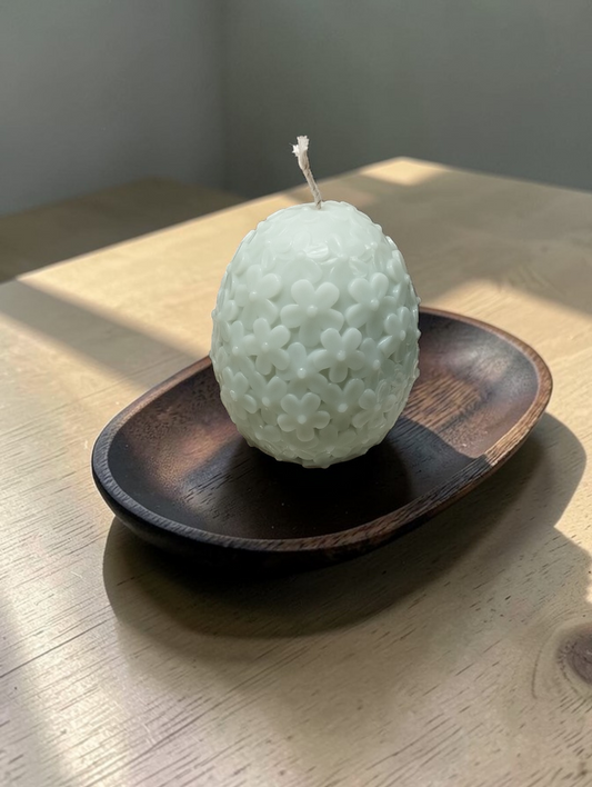 Easter flower egg - Πασχαλιά pastel πράσινο (small)