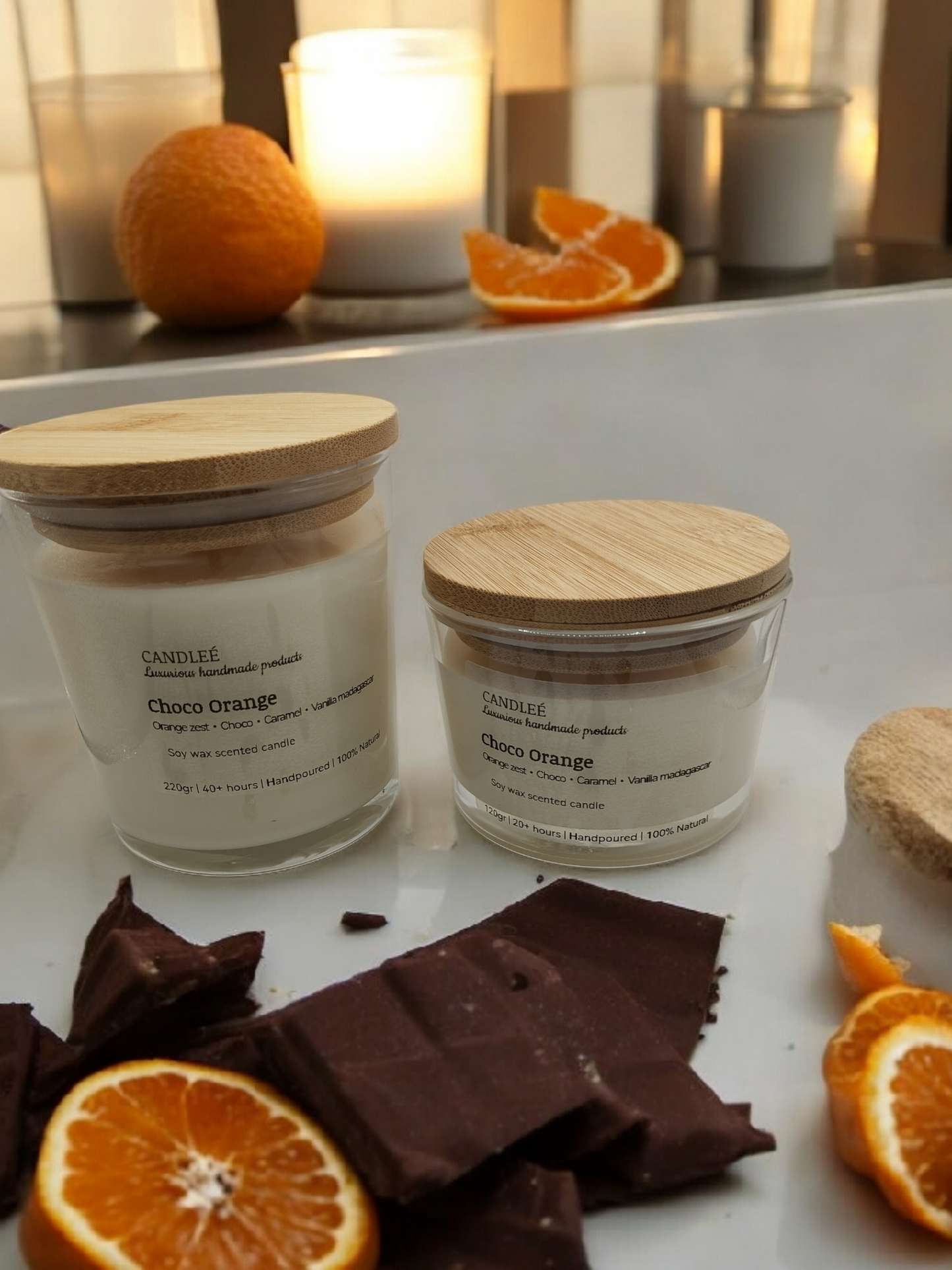 Κερί σόγιας Choco orange