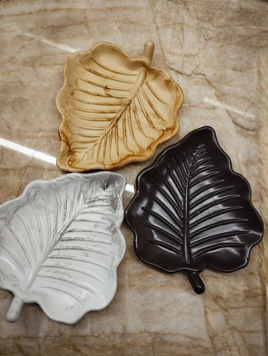 Δίσκος πορσελάνης φύλλο